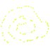 Guirlande Confettis - Jaune fluo
